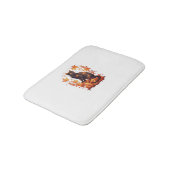 Tapis De Bain Chat noir magique en Forêt d'automne - Fal céleste (Angle)
