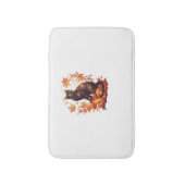 Tapis De Bain Chat noir magique en Forêt d'automne - Fal céleste (Devant (Vertical))