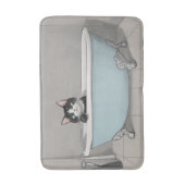 Tapis De Bain Chat noir mignon (Devant (Vertical))