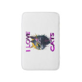 Tapis De Bain Chat noir mignon 1 (Devant (Vertical))