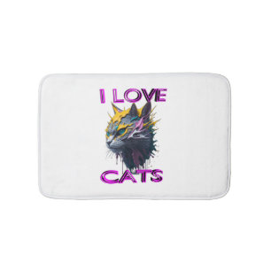 Tapis De Bain Chat noir mignon 1