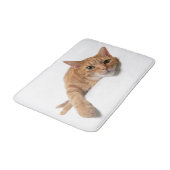 Tapis De Bain Chat Orange Posé En Bas (Angle)