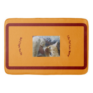 Tapis De Bain Chat photo orange remplaçable n'aiment pas l'eau