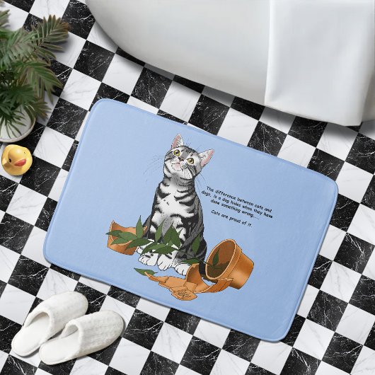 Tapis De Bain Chat plante