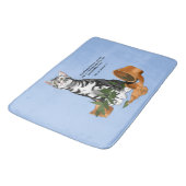 Tapis De Bain Chat plante (Angle)