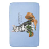 Tapis De Bain Chat plante (devant Vertical)