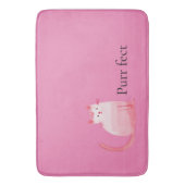 Tapis De Bain Chat rose (devant Vertical)