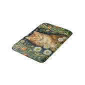 Tapis De Bain Chat rouge dans le jardin Art nouveau (Angle)
