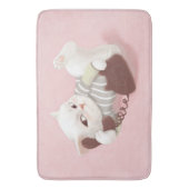 Tapis De Bain Chat sur le téléphone (devant Vertical)