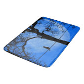 Tapis De Bain Chat sur une lune bleue fil (Angle)