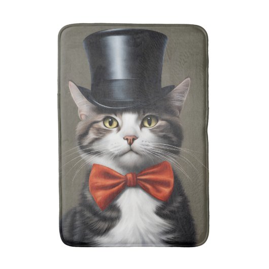 Tapis De Bain Chat victorien (Devant (Vertical))