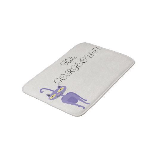 Tapis De Bain Chat Whimsical Quirky, Parties scintillant - Bonjo (Angle)