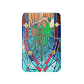 Tapis De Bain Château vert de magicien d'Oz Stainglass (Devant (Vertical))