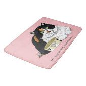 Tapis De Bain Chaton affamé de matinée (Angle)
