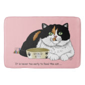 Tapis De Bain Chaton affamé de matinée (Devant)