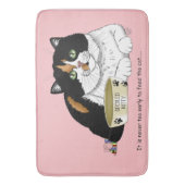 Tapis De Bain Chaton affamé de matinée (devant Vertical)