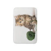 Tapis De Bain Chaton avec le fil vert (Devant (Vertical))
