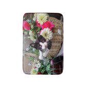 Tapis De Bain Chaton dans un panier (Devant (Vertical))