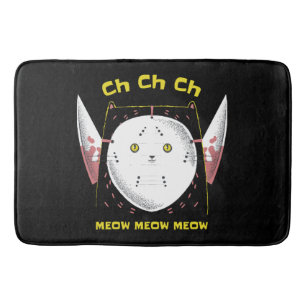 Tapis De Bain Chaton parfaitement terrifiant
