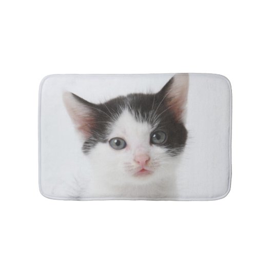 Tapis De Bain Chaton repéré par noir (Devant)