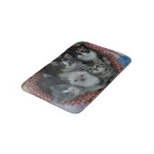 Tapis De Bain Chatons dans un panier (Angle)
