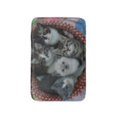 Tapis De Bain Chatons dans un panier (Devant (Vertical))