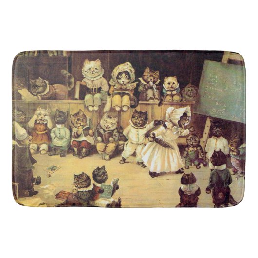 Tapis De Bain Chatons de l'école d'un chat, Louis Wain (Devant)