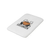 Tapis De Bain Chatoween Chat Noir Fantôme Halloween Conception V (Angle)