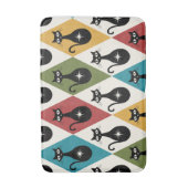 Tapis De Bain Chats atomiques de milieu de siècle sur des diaman (Devant (Vertical))