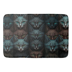 Tapis De Bain Chats Beau Dark Personnaliser les amoureux Personn