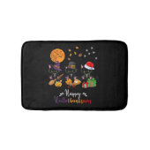 Tapis De Bain Chats Chat noir Halloween et Joyeux Noël Joyeux (Devant)