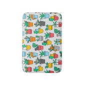 Tapis De Bain Chats dans les pots à fleurs (Devant (Vertical))