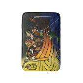 Tapis De Bain Chats de pêche nocturne (Devant (Vertical))