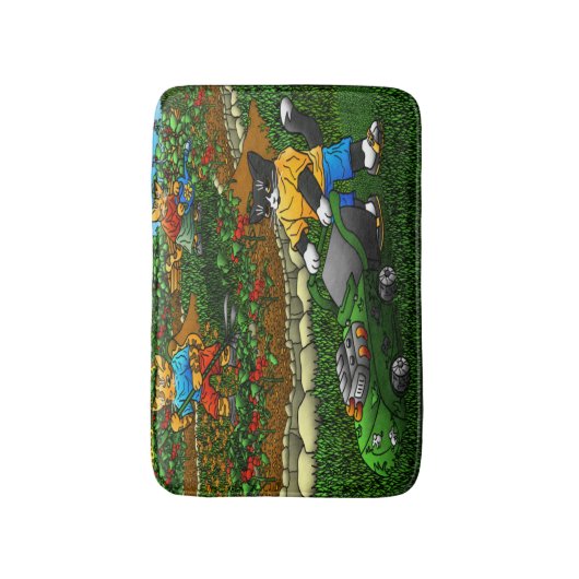 Tapis De Bain Chats d'été (Devant (Vertical))