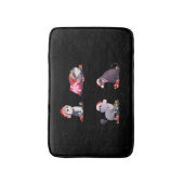 Tapis De Bain Chats en Noël de mignons amoureux de les chats ani (Devant (Vertical))