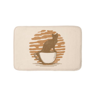 Tapis De Bain Chats Et Café