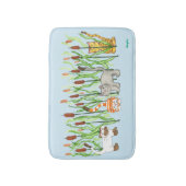 Tapis De Bain Chats et massettes (Devant (Vertical))
