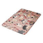 Tapis De Bain chats japonais Ukiyo-e Funny kitty (Angle)
