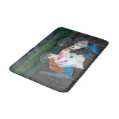 Tapis De Bain Chats jouant au Mahjong (Angle)