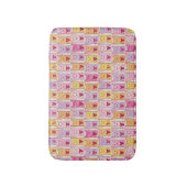 Tapis De Bain Chats mignons avec les coeurs affectueux (Devant (Vertical))