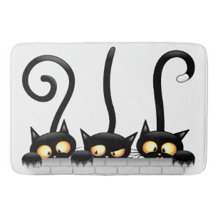 Tapis De Bain Chats Naughty, Playful et drôle de personnages