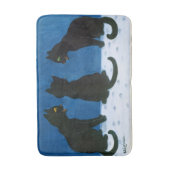 Tapis De Bain Chats noirs dans la neige, Louis Wain (Devant (Vertical))