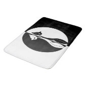 Tapis De Bain Chats noirs et blancs (Angle)