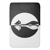 Tapis De Bain Chats noirs et blancs (devant Vertical)