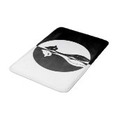 Tapis De Bain Chats noirs et blancs (Angle)