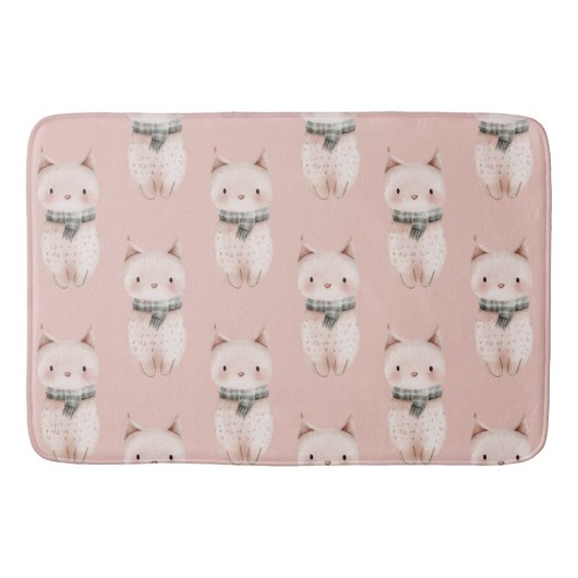 Tapis De Bain Chats roses (Devant)
