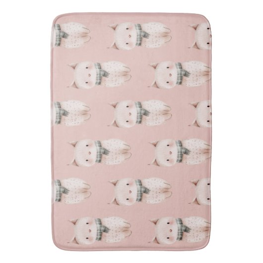 Tapis De Bain Chats roses (devant Vertical)