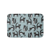 Tapis De Bain Chats smokings noirs et blancs (Devant)