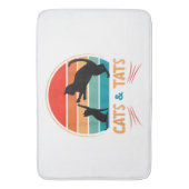 Tapis De Bain Chats & Tats - Chat (devant Vertical)