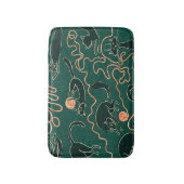 Tapis De Bain Chats Vintages : Doodle Motif transparent (Devant (Vertical))